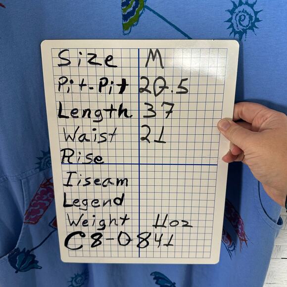 Red Ginger women’s travel T-shirt, dress blue tropical coastal beach pockets￼ - Picture 9 of 9